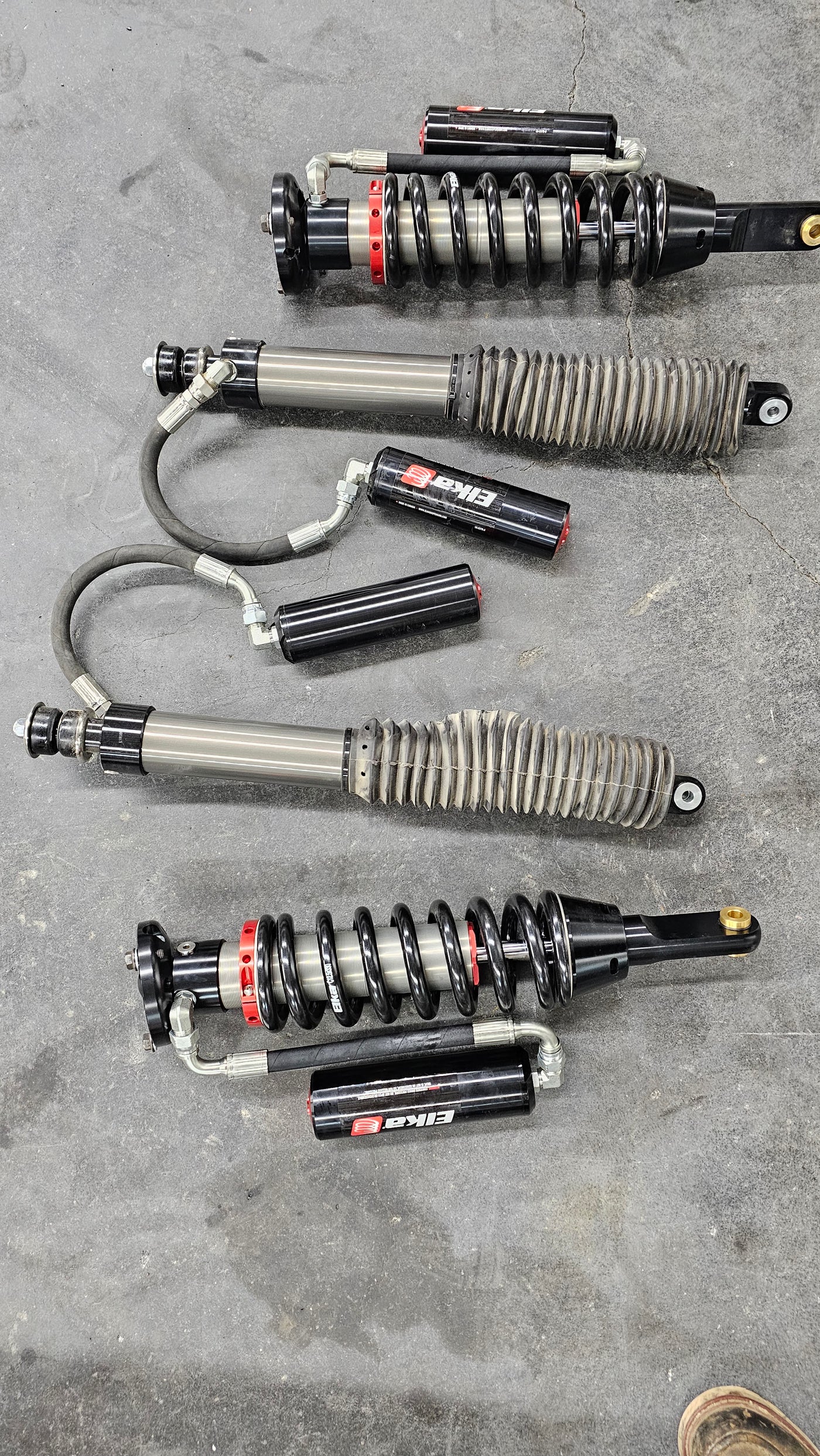 Elka 2.5 Coilover/rear shocks for 0-2" lift 05+ tacoma (used) - Wheel Every Weekend