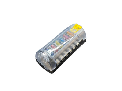 6 Circuit Independent Fuse Block Standard Blade with Cover ICS FAB