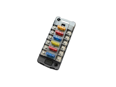 6 Circuit Independent Fuse Block Standard Blade with Cover ICS FAB