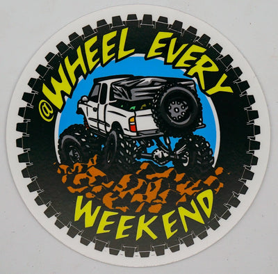Classic Circle Sticker - Wheel Every Weekend