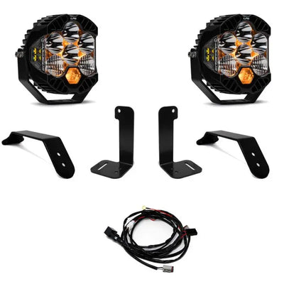 Dual LP4 / LP6 LED Auxiliary Light Kit for Jeep JL / JT with Plastic Bumpers - Wheel Every Weekend
