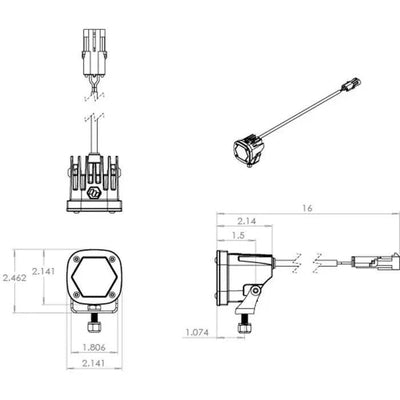 S1 2.1 Inch LED Light - Wheel Every Weekend